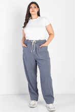 Load image into Gallery viewer, Plus Textured Two Pocket Pants
