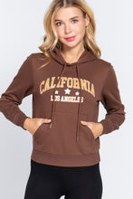 Load image into Gallery viewer, Screen Print French Terry Hoodie Top
