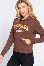 Load image into Gallery viewer, Screen Print French Terry Hoodie Top
