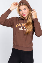 Load image into Gallery viewer, Screen Print French Terry Hoodie Top
