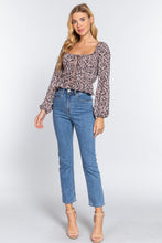 Load image into Gallery viewer, Shirring W/ribbon Woven Top
