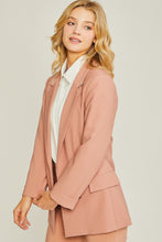 Load image into Gallery viewer, Woven Solid Vertigo Blazer
