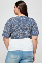 Load image into Gallery viewer, Plus Size Ditsy Floral Print Cropped Bolero Cardigan
