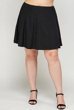 Load image into Gallery viewer, Plus Size, Knit Eyelet A-line Skirt
