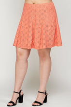 Load image into Gallery viewer, Plus Size, Knit Eyelet A-line Skirt
