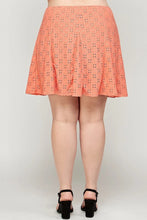 Load image into Gallery viewer, Plus Size, Knit Eyelet A-line Skirt
