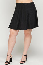 Load image into Gallery viewer, Plus Size, Knit Eyelet A-line Skirt
