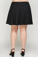 Load image into Gallery viewer, Plus Size, Knit Eyelet A-line Skirt
