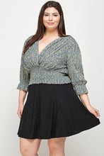 Load image into Gallery viewer, Plus Size, Knit Eyelet A-line Skirt
