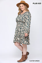 Load image into Gallery viewer, Floral Printed V-neck Ruffle Dress With Side Spaghetti Tie Detail
