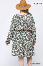 Load image into Gallery viewer, Floral Printed V-neck Ruffle Dress With Side Spaghetti Tie Detail

