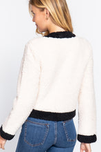 Load image into Gallery viewer, Long Sleeve Pocket Detail Faux Fur Jacket
