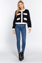 Load image into Gallery viewer, Long Sleeve Pocket Detail Faux Fur Jacket
