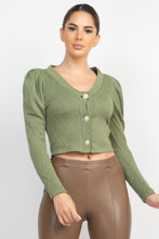 Load image into Gallery viewer, Geometric Cami Puff Sleeves Blazer Top Set

