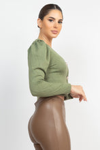 Load image into Gallery viewer, Geometric Cami Puff Sleeves Blazer Top Set
