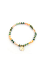 Load image into Gallery viewer, Coin Charm Beaded Bracelet
