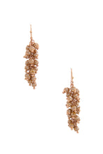 Load image into Gallery viewer, Beaded Metal Dangle Earring
