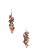 Load image into Gallery viewer, Beaded Metal Dangle Earring
