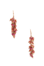 Load image into Gallery viewer, Beaded Metal Dangle Earring
