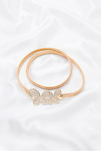 Load image into Gallery viewer, Rhinestone Double Butterfly Metal Stretch Elastic Belt
