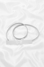 Load image into Gallery viewer, Plain Butterfly Bar Metal Stretch Elastic Belt
