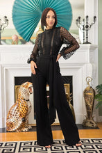 Load image into Gallery viewer, Crochet, Sheer Mesh Sequined Polka Dot Jumpsuit
