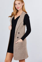 Load image into Gallery viewer, Sleeveless Long Sweater Vest
