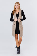 Load image into Gallery viewer, Sleeveless Long Sweater Vest
