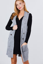 Load image into Gallery viewer, Sleeveless Long Sweater Vest

