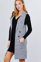 Load image into Gallery viewer, Sleeveless Long Sweater Vest
