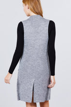 Load image into Gallery viewer, Sleeveless Long Sweater Vest

