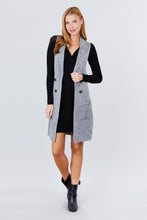 Load image into Gallery viewer, Sleeveless Long Sweater Vest
