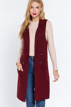 Load image into Gallery viewer, Sleeveless Long Sweater Vest
