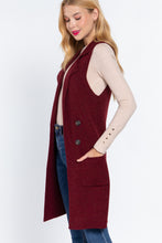 Load image into Gallery viewer, Sleeveless Long Sweater Vest
