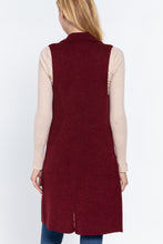 Load image into Gallery viewer, Sleeveless Long Sweater Vest
