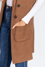 Load image into Gallery viewer, Sleeveless Long Sweater Vest
