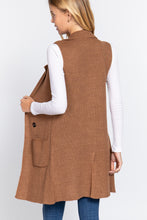 Load image into Gallery viewer, Sleeveless Long Sweater Vest

