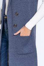 Load image into Gallery viewer, Sleeveless Long Sweater Vest
