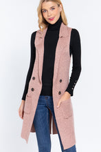 Load image into Gallery viewer, Sleeveless Long Sweater Vest

