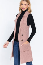 Load image into Gallery viewer, Sleeveless Long Sweater Vest

