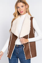Load image into Gallery viewer, Shawl Faux Suede Fur Bonded Vest
