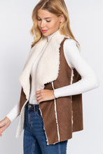 Load image into Gallery viewer, Shawl Faux Suede Fur Bonded Vest
