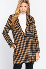 Load image into Gallery viewer, Long Slv One Button Jacquard Jacket
