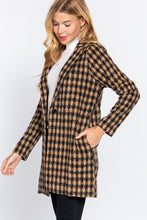 Load image into Gallery viewer, Long Slv One Button Jacquard Jacket
