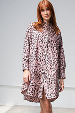 Load image into Gallery viewer, Leopard/animal Printed Shirt Dress
