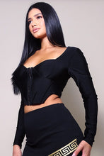 Load image into Gallery viewer, Long Sleeve Corset Top
