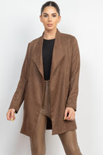 Load image into Gallery viewer, Open Front Suede Blazer

