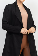 Load image into Gallery viewer, Open Front Suede Blazer
