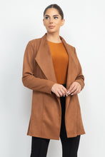 Load image into Gallery viewer, Open Front Suede Blazer
