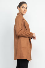 Load image into Gallery viewer, Open Front Suede Blazer
